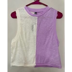 Body Brand Tank Top Athletic Purple and White - XS